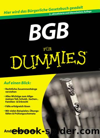 BGB für Dummies by André Niedostadek
