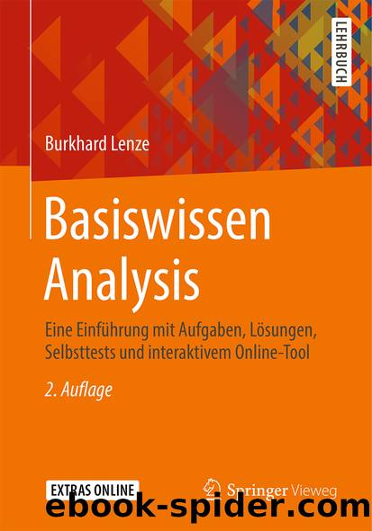 Basiswissen Analysis by Burkhard Lenze