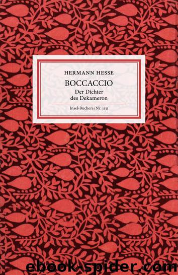 Boccaccio by Hermann Hesse