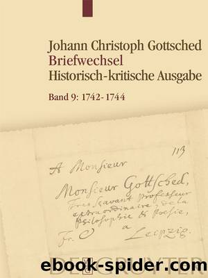 Briefwechsel by Johann Christoph Gottsched