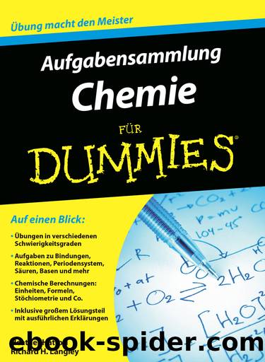 Chemie Aufgabensammlung für Dummies by Richard Langley