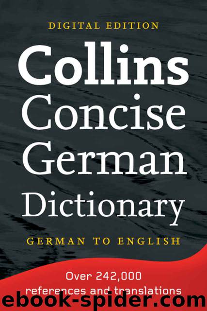 Collins Concise German-English Dictionary (German Edition) by HarperCollins Publishers
