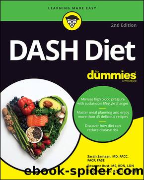 DASH Diet For Dummies by Sarah Samaan & Rosanne Rust & Cindy Kleckner