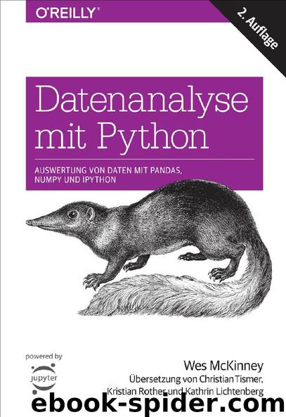 Datenanalyse mit Python: Auswertung von Daten mit Pandas, NumPy und IPython by Wes McKinney
