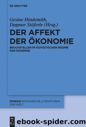 Der Affekt der Ãkonomie by Gesine Hindemith Dagmar Stöferle