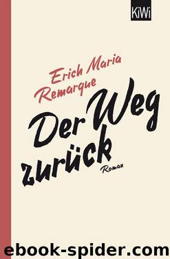 Der Weg zurück by Erich Maria Remarque