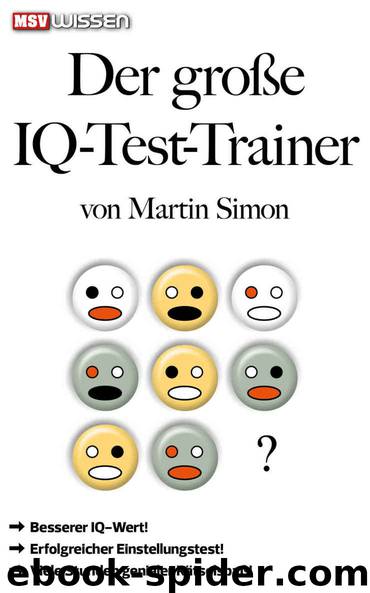 Der große IQ-Test-Trainer (German Edition) by Martin Simon