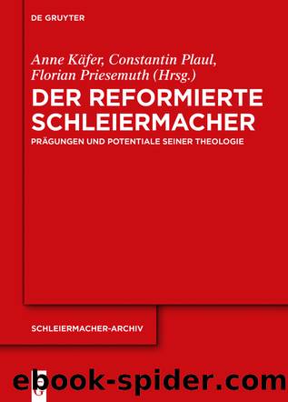 Der reformierte Schleiermacher by Anne Käfer Constantin Plaul Florian Priesemuth