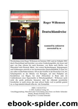 Deutschlandreise by Willemsen Roger
