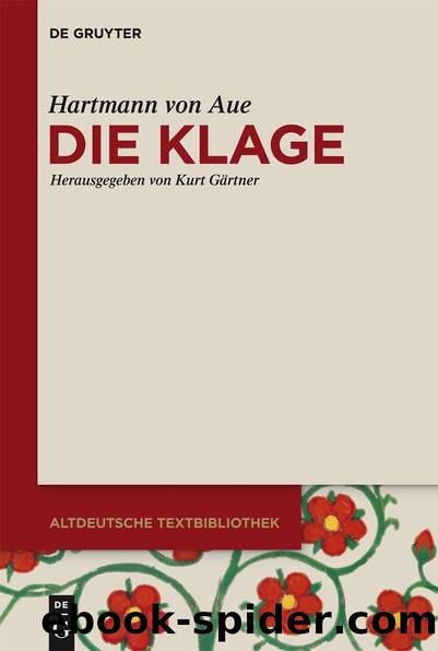 Die Klage by Gärtner Kurt;Aue Hartmann von