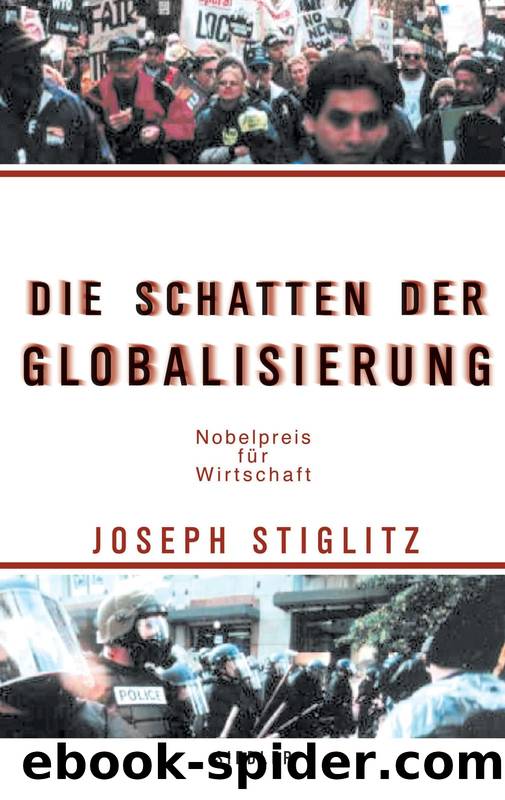 Die Schatten der Globalisierung by Joseph Stiglitz