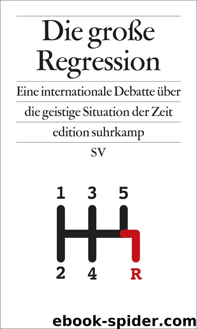 Die große Regression by Heinrich Geiselberger (Hrsg.)