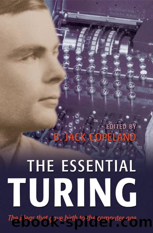 Essential Turing by Copeland B. Jack.; Copeland B ;