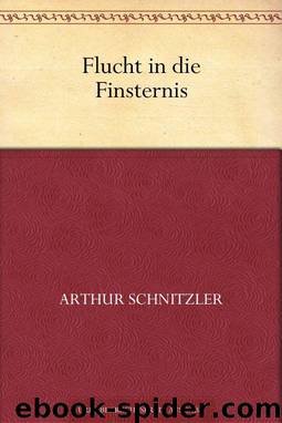 Flucht in die Finsternis by Schnitzler Arthur