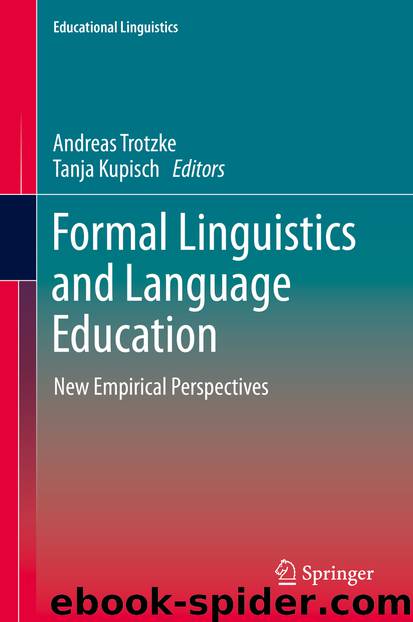 Formal Linguistics and Language Education by Unknown