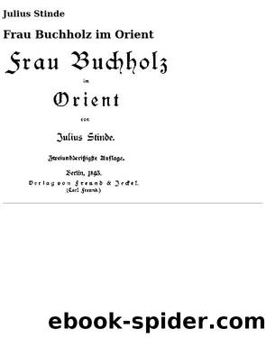 Frau Buchholz im Orient by Julius Stinde
