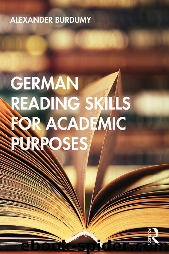German Reading Skills for Academic Purposes by Alexander Burdumy;