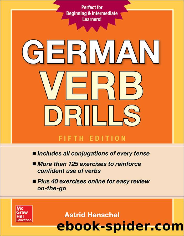 German Verb Drills by Astrid Henschel