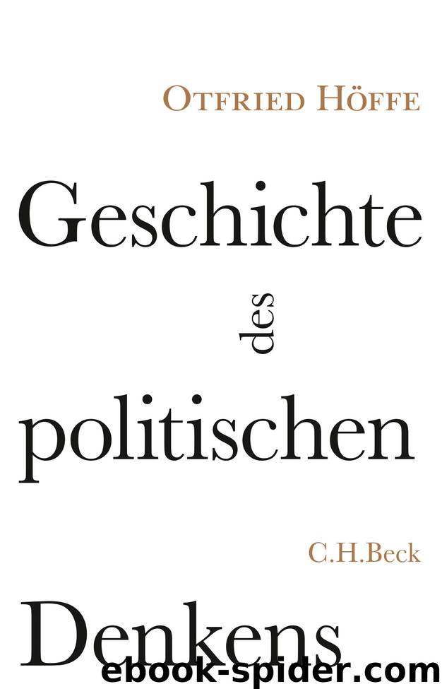 Geschichte des politischen Denkens by Otfried Höffe