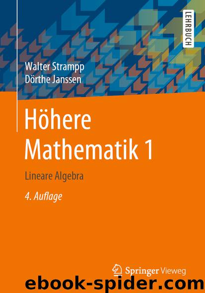 Höhere Mathematik 1 by Walter Strampp & Dörthe Janssen