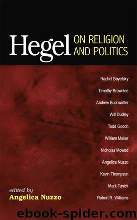 Hegel on Religion and Politics by Unknown