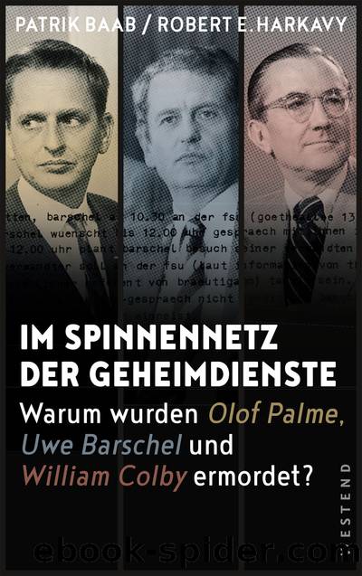 Im Spinnennetz der Geheimdienste - Warum wurden Olof Palme Uwe Barschel und William Colby ermordet by Patrik Baab Robert E Harkavy