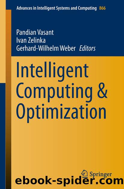 Intelligent Computing & Optimization by Unknown