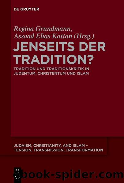 Jenseits der Tradition? by Grundmann Regina;Kattan Assaad Elias