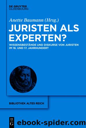 Juristen als Experten? by Anette Baumann