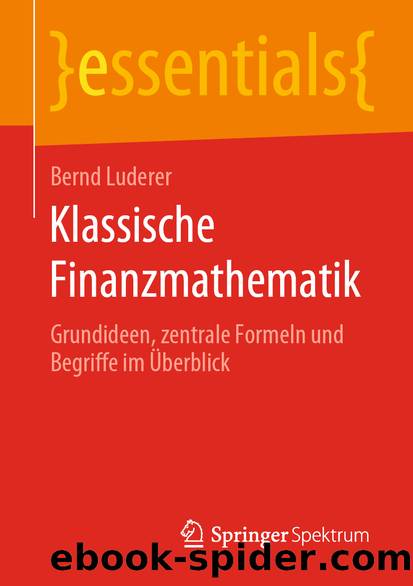 Klassische Finanzmathematik by Bernd Luderer