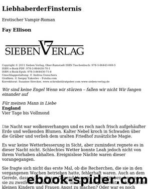Liebhaber der Finsternis by Fay Ellison