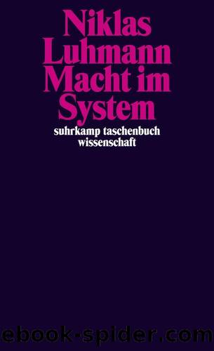 Macht im System (B00EUB4VUK) by Niklas Luhmann
