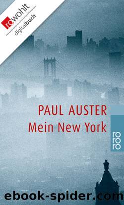 Mein New York by Auster Paul