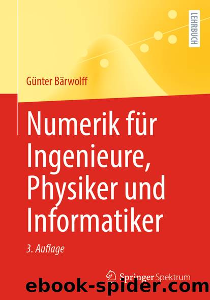 Numerik für Ingenieure, Physiker und Informatiker by Günter Bärwolff