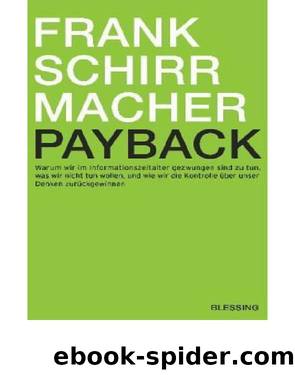Payback by Frank Schirrmacher