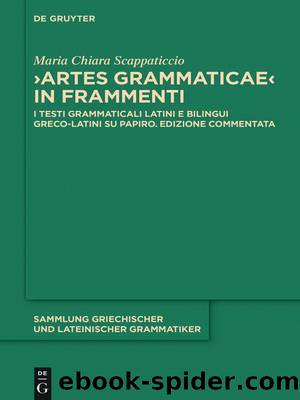 Sammlung griechischer und lateinischer Grammatiker (SGLG) Band 17: Artes Grammaticae in frammenti by Maria Chiara Scappaticcio