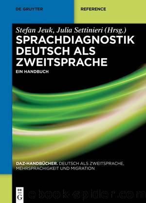 Sprachdiagnostik Deutsch als Zweitsprache by Stefan Jeuk Julia Settinieri