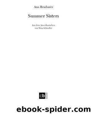 Summer Sisters by Ann Brashares Nina Schindler