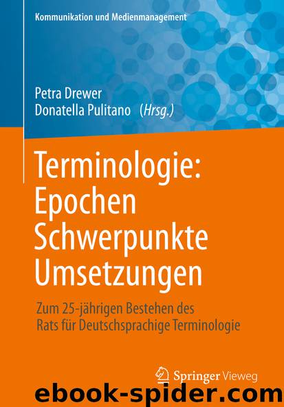 Terminologie : Epochen – Schwerpunkte – Umsetzungen by Petra Drewer & Donatella Pulitano