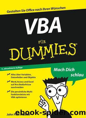 VBA für Dummies by Mueller John Paul