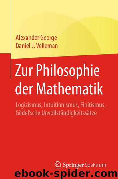 Zur Philosophie der Mathematik by Alexander George & Daniel J. Velleman